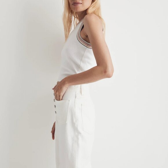 Madewell "The Pride Brightside" Crop Ribbed Tank Top s - Picture 2 of 11